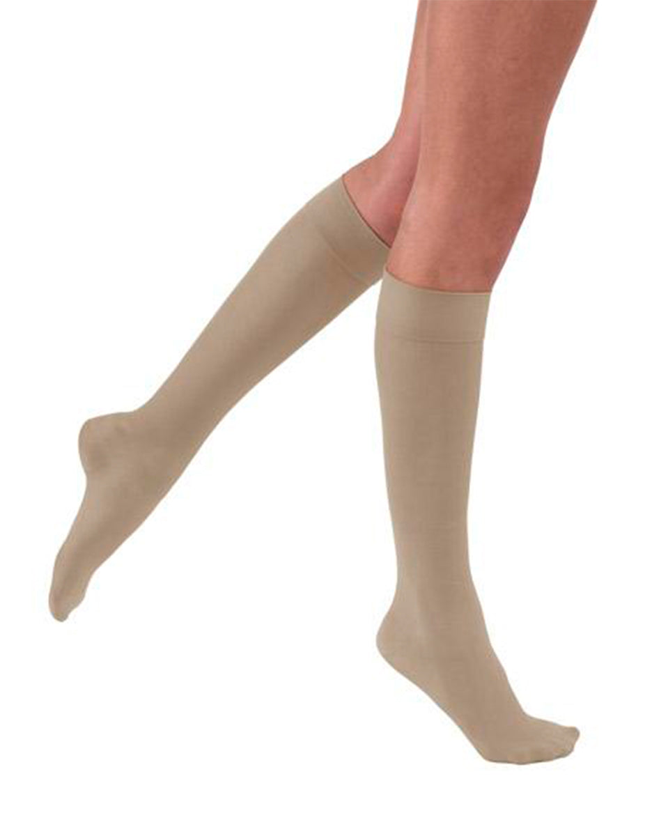 Jobst Ultrasheer Kniestrümpfe mit geschlossener Spitze 15-20 mmHg
