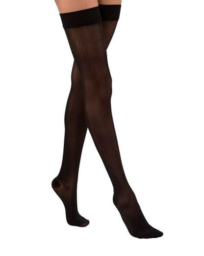 Jobst Ultratransparente Strümpfe mit festem Bund und Spitze, Silikon, 30–40 mmHg – PETITE