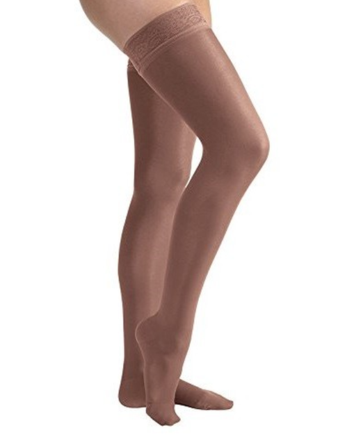 Jobst Ultrasheer Thigh Highs w/ Lace Silicone Top Band 15-20 mmHg