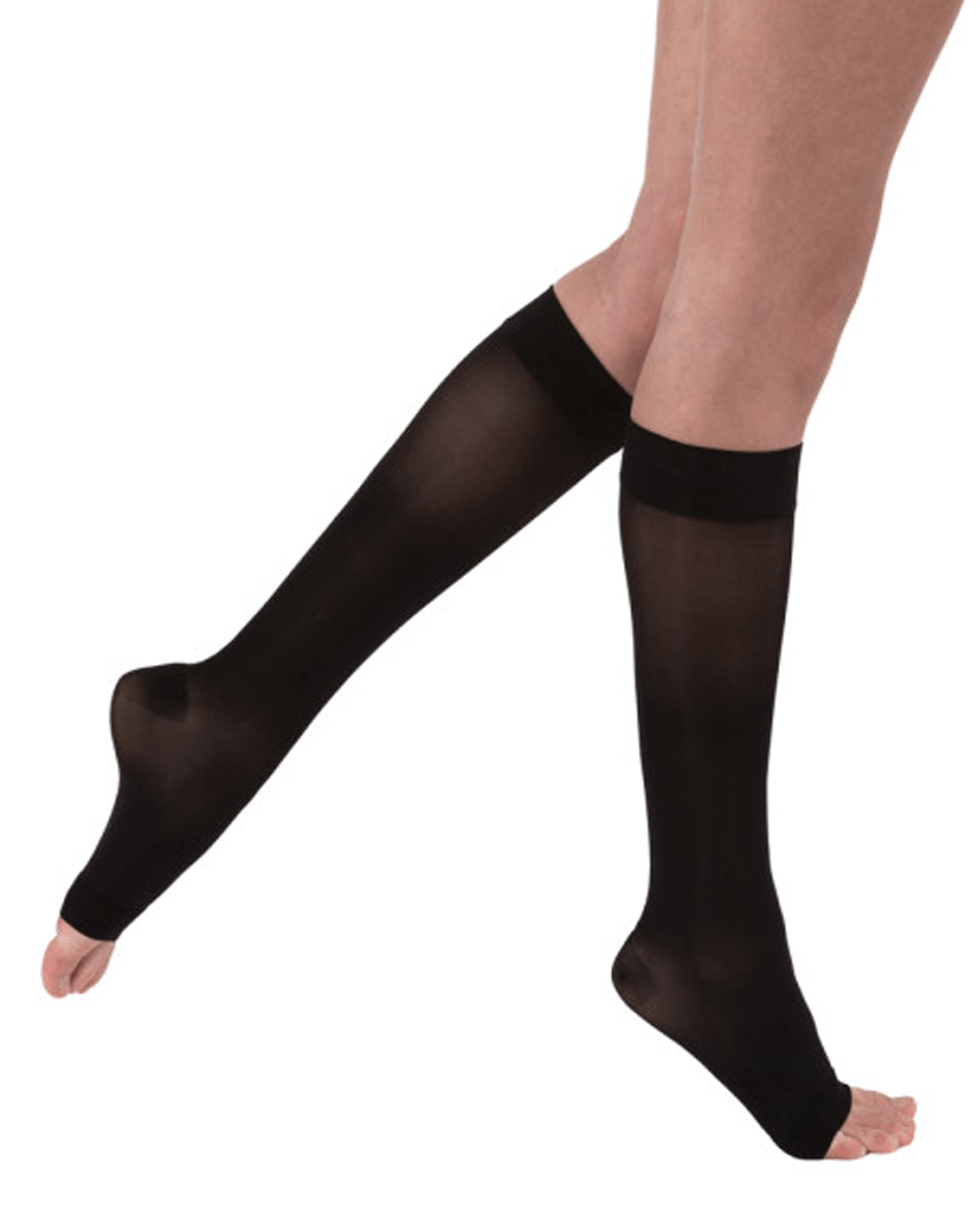 Jobst Ultrasheer Kniestrümpfe, offene Spitze, 20–30 mmHg