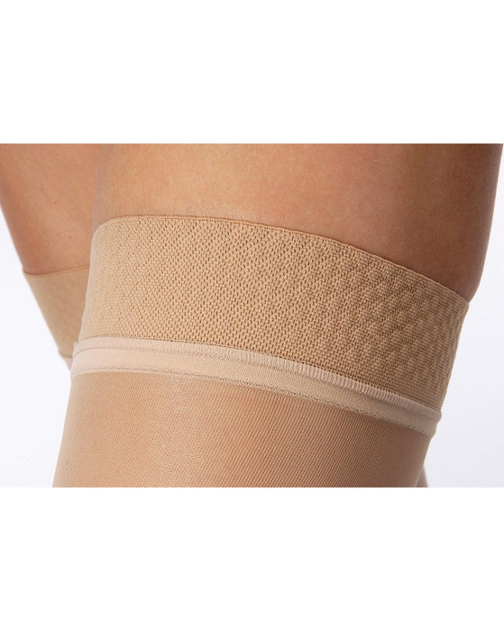 Jobst Ultrasheer Thigh Highs OPEN TOE w/ Silicone Dot Top Band 20-30 mmHg