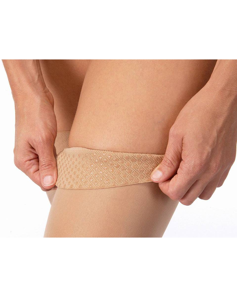 Jobst Ultrasheer Overknee-Strümpfe mit offener Spitze und Silikon-Punktabschlussband, 20–30 mmHg