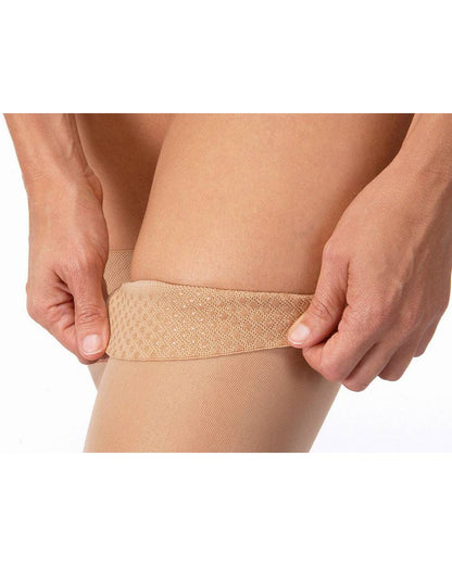 Jobst Ultrasheer Overknee-Strümpfe mit offener Spitze und Silikon-Punktabschlussband, 20–30 mmHg