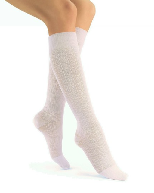 Jobst soSoft Women's Knee High Closed Toe Brocade Pattern Support Socks 20-30 mmHg