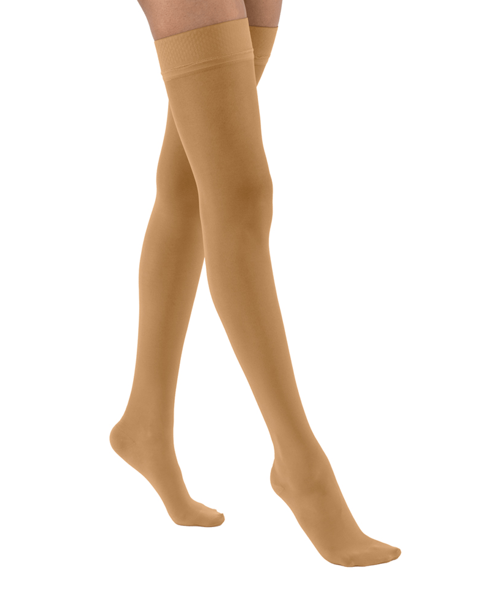 Jobst Ultrasheer Overknee-Strümpfe, Oberband, extra fest, mit gepunktetem Silikon, 30–40 mmHg