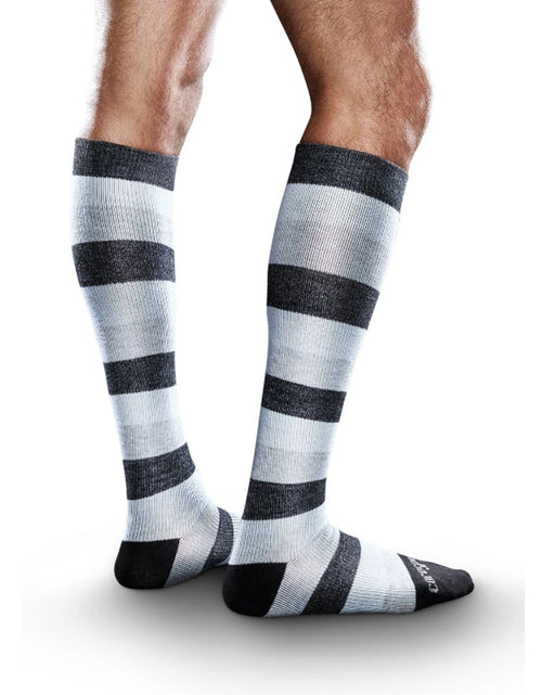 Therafirm Patterned Core-Spun Monogradient Socks for Men & Women 20-30mmHg