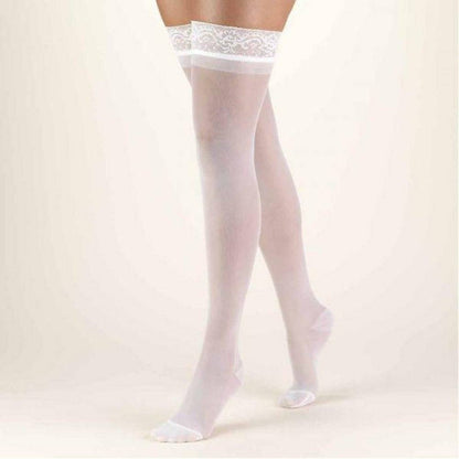 SECOND SKIN Women's Sheer 15-20 mmHg Thigh High Support Stockings