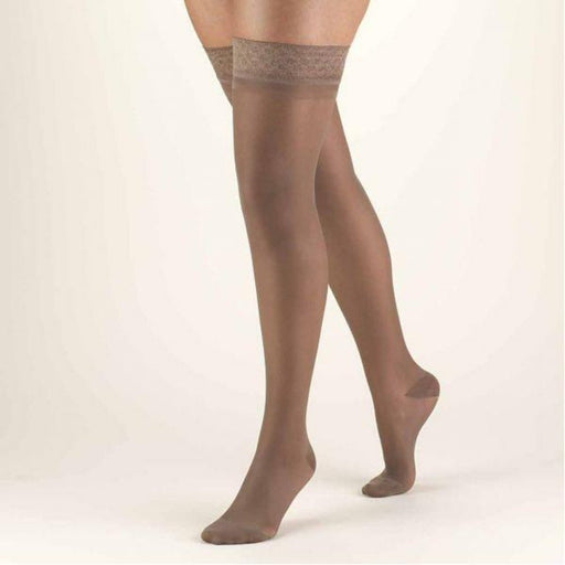 SECOND SKIN Women's Sheer 15-20 mmHg Thigh High Support Stockings