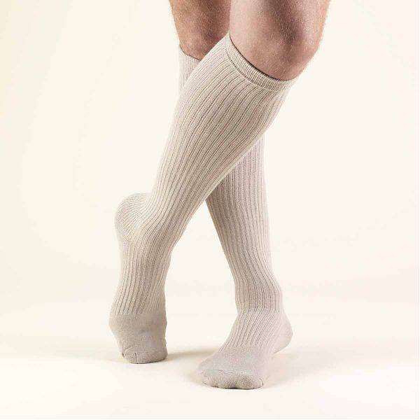 Second Skin Men's 15-20 mmHg Casual and Athletic Knee High Socks