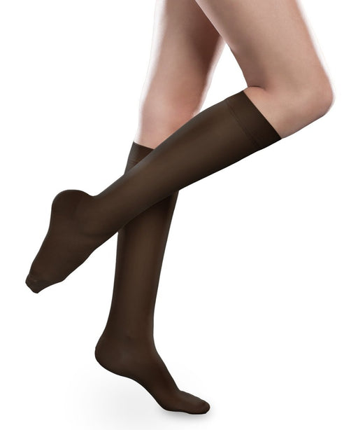 Therafirm Sheer Ease Women's Closed Toe Knee High Stockings 15-20mmHg