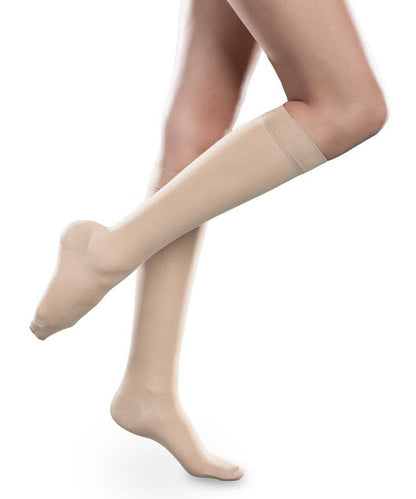 Therafirm Sheer Ease Women's Closed Toe Knee High Stockings 15-20mmHg