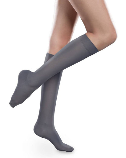 Therafirm Sheer Ease Women's Closed Toe Knee High Stockings 15-20mmHg