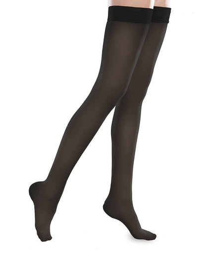 Therafirm Sheer Ease Damen-Oberschenkelstrümpfe mit geschlossener Spitze, 15–20 mmHg 