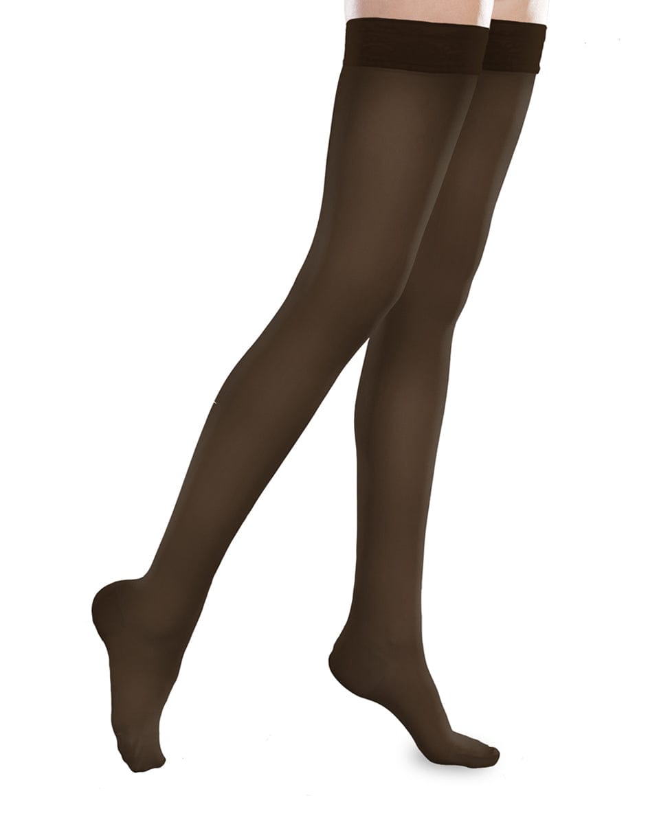 Therafirm Sheer Ease Damen-Oberschenkelstrümpfe mit geschlossener Spitze, 15–20 mmHg 