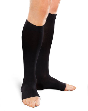 Unisex OPEN TOE Knee High 15-20 mmHg
