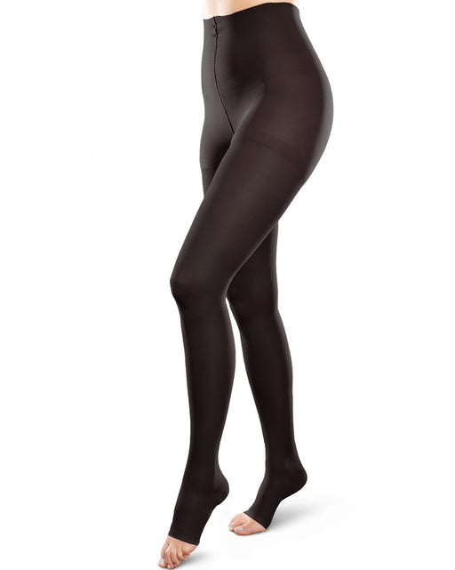 Therafirm Ease Opaque Unisex Open Toe Pantyhose 15-20 mmHg