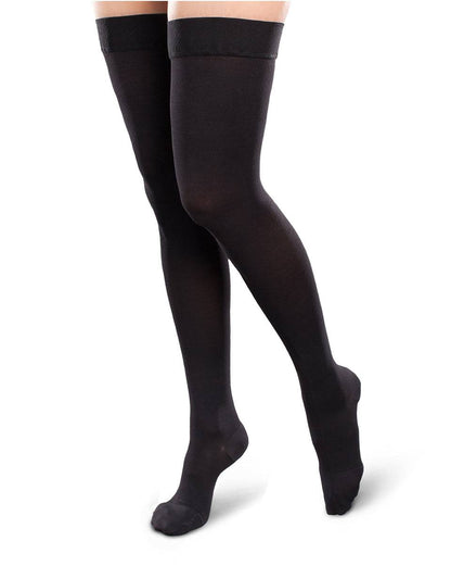 Therafirm Ease Blickdichter Strumpf mit geschlossener Spitze für Damen, Oberschenkelhoch, 15–20 mmHg