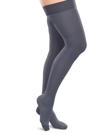 Therafirm Ease Blickdichter Strumpf mit geschlossener Spitze für Damen, Oberschenkelhoch, 15–20 mmHg