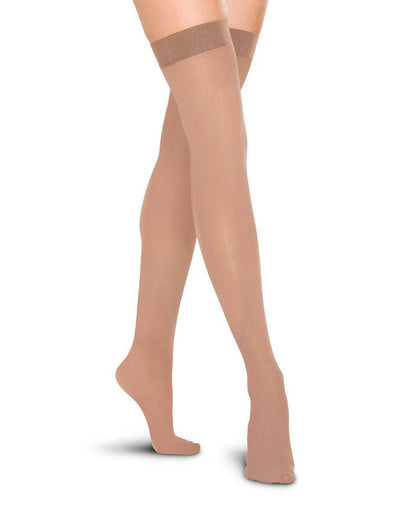 Therafirm Sheer Damen-Oberschenkelstrümpfe mit Spitzen-Silikon-Abschlussband, 15–20 mmHg