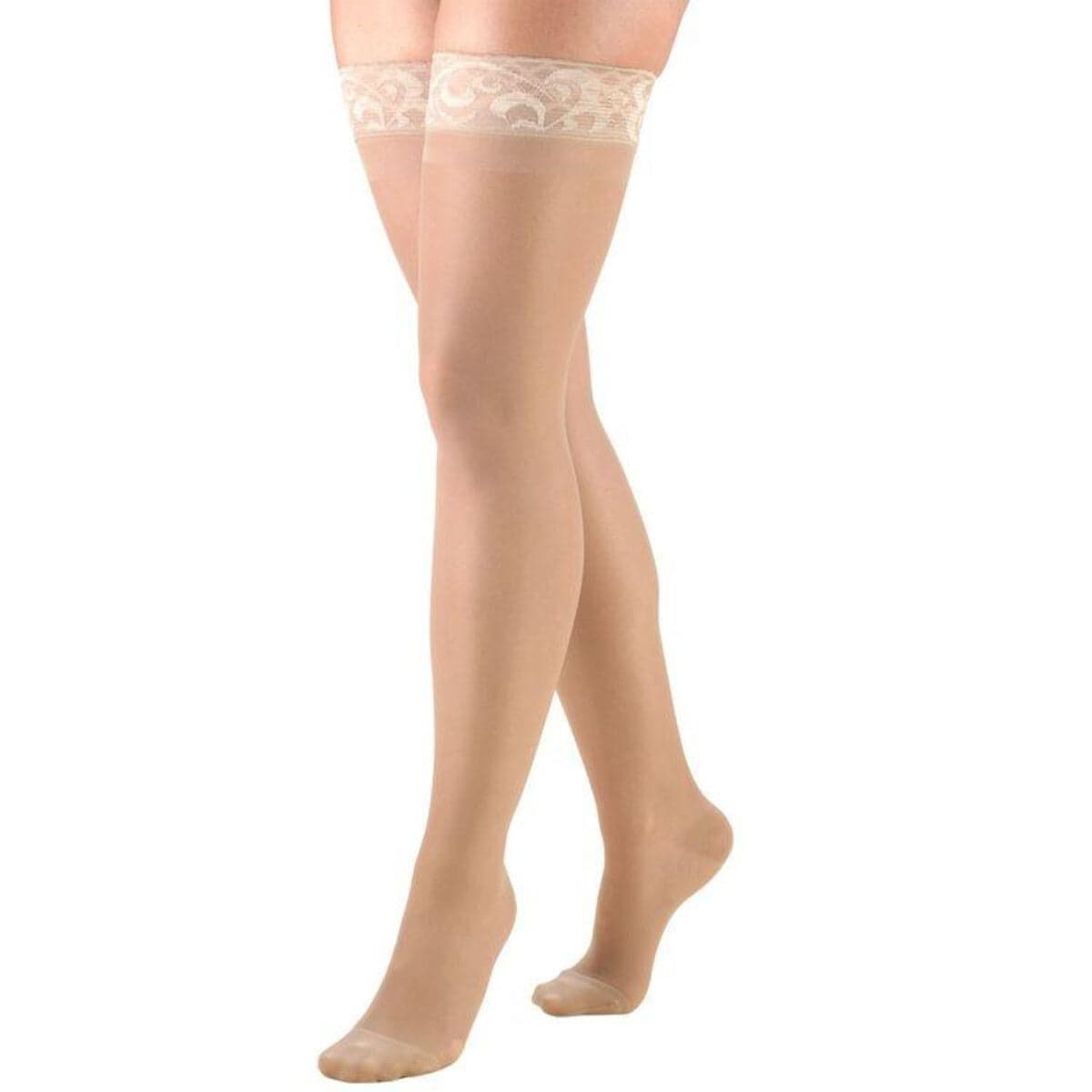 TRUFORM Women's LITES 15-20 mmHg Thigh High Support Stockings