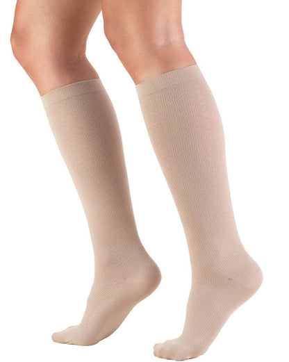 TRUFORM Damen-Hosensocken aus Rautenstrick, 15–20 mmHg