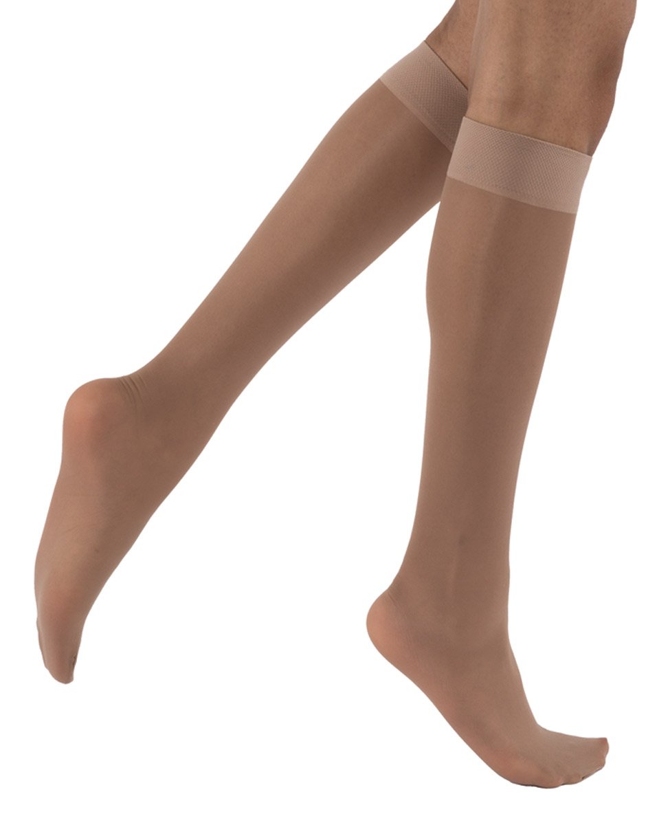 Juzo Beige Knee High Soft Microfiber Compression Socks