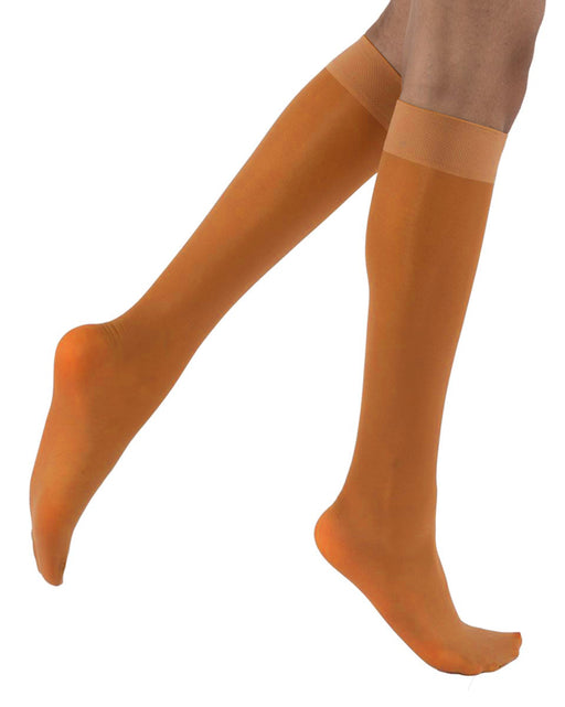 SECOND SKIN Women's Sheer 8-15 mmHg Knee High Support Stockings