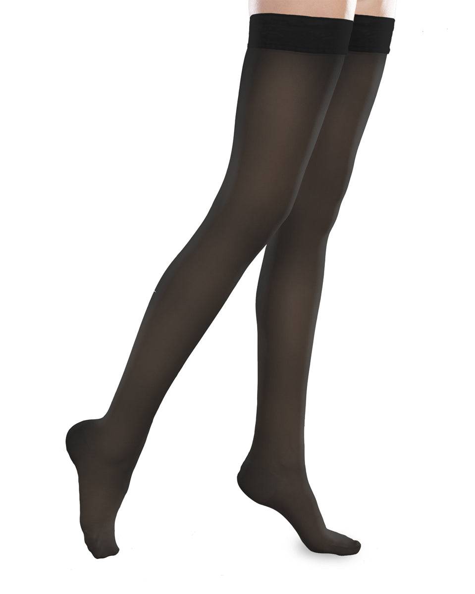 Therafirm Sheer Ease Damen-Oberschenkelstrümpfe mit geschlossener Spitze, 20–30 mmHg 