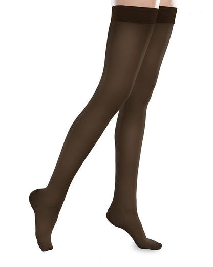 Therafirm Sheer Ease Damen-Oberschenkelstrümpfe mit geschlossener Spitze, 20–30 mmHg 