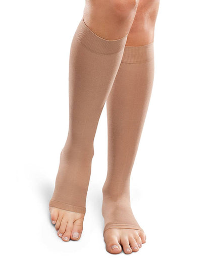Therafirm Unisex Open Toe Knee Highs 20-30 mmHg | Clearance (Final Sale)