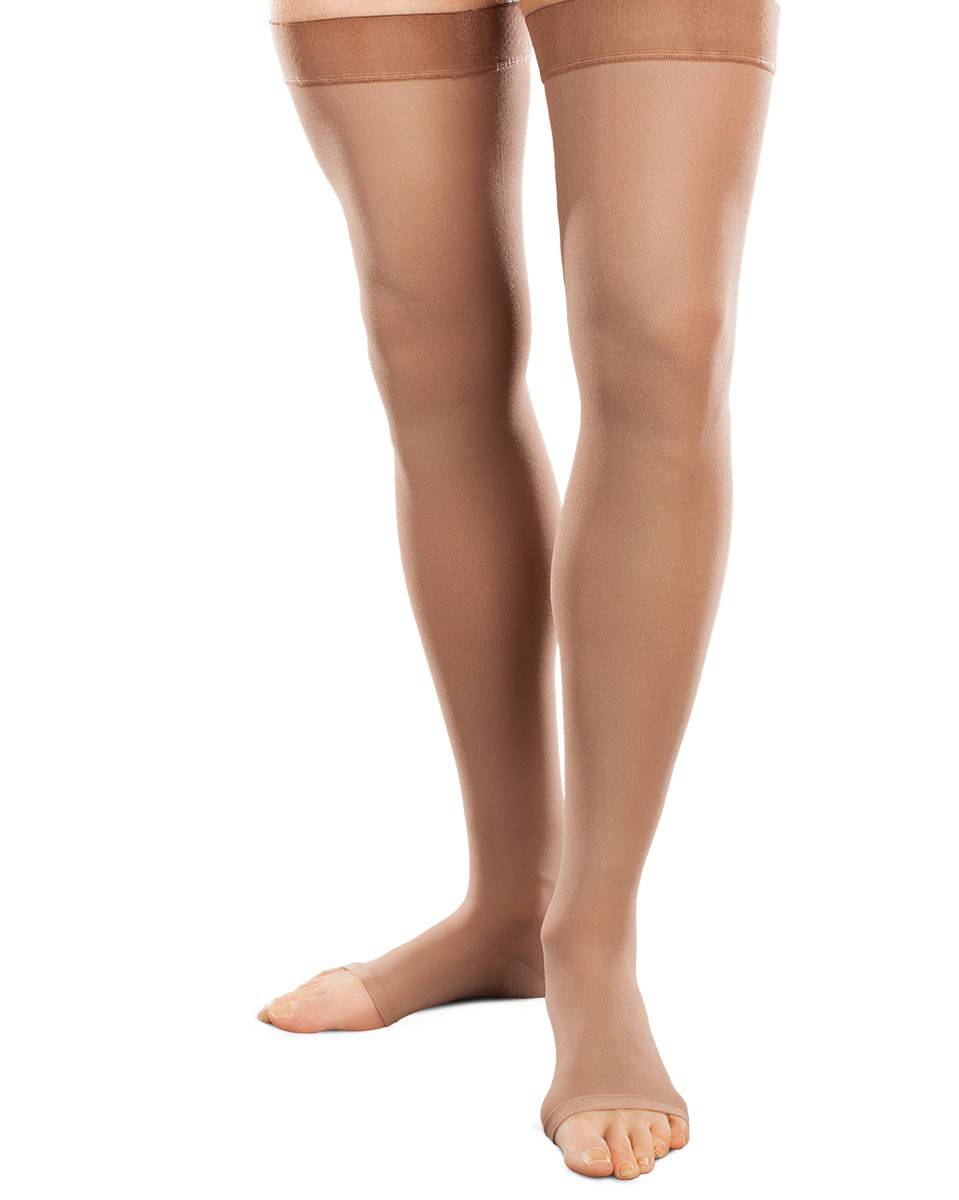 Bas cuisses ouverts unisexes Therafirm, modérés 20-30 mmHg 