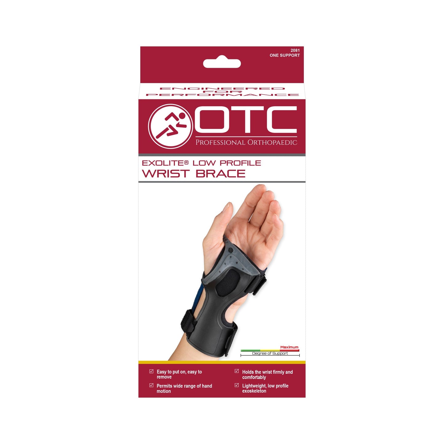 OTC WRIST BRACE LOW PROFILE - 2081