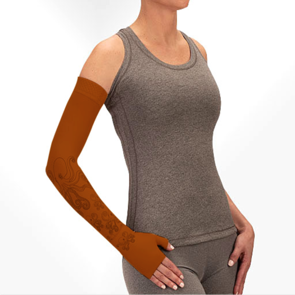 Juzo Soft 2001CG Print Series Armsleeves 20-30mmHg w/ Silicone Top Band - New Patterns - 1 | Clearance (Final Sale)