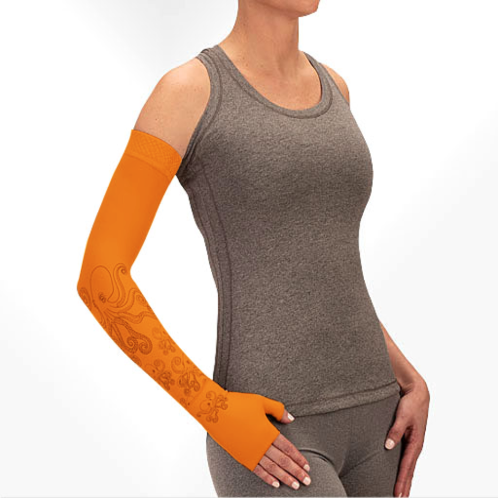 Juzo Soft 2001CG Print Series Armsleeves 20-30mmHg w/ Silicone Top Band - New Patterns - 1 | Clearance (Final Sale)