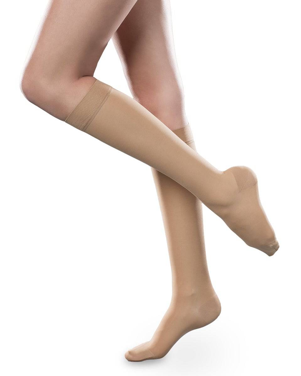 Therafirm Sheer Ease Kniestrümpfe mit geschlossener Spitze für Damen, 30–40 mmHg 