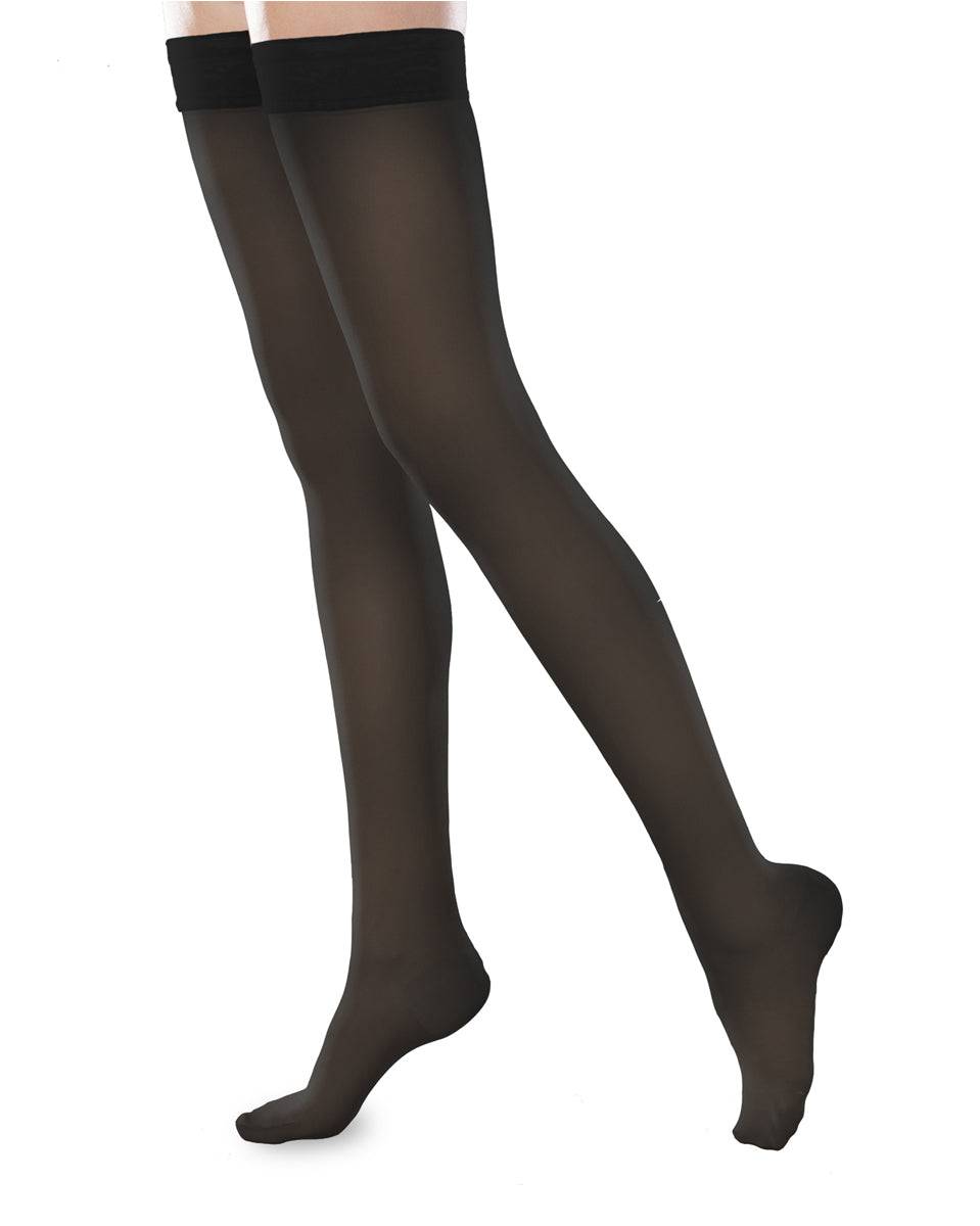 Therafirm Sheer Ease Damen-Oberschenkelstrümpfe mit geschlossener Spitze, 30–40 mmHg 