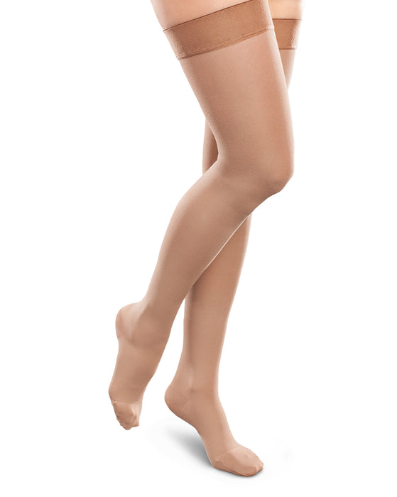 Therafirm Ease Opaque Women Closed Toe Thigh High 30-40 mmHg