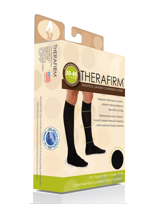 Therafirm Men's Trouser Socks 30-40 mmHg