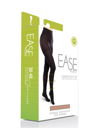 Therafirm Ease Blickdichte Strumpfhose mit geschlossener Spitze für Damen, 30–40 mmHg