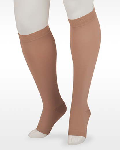 Juzo Dynamic OPEN TOE Knee High 30-40 mmHg w/ 3.5 cm Silicone Top | Clearance (Final Sale)