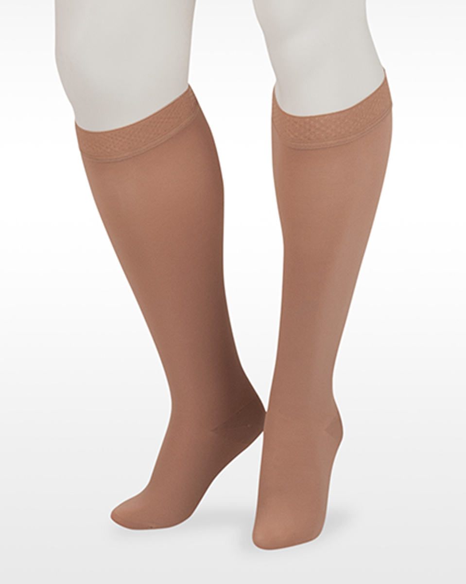 Juzo Dynamic Max Closed Toe 30-40 mmHg Knee High w/ 3.5 cm Silicone Dot Top Band | Clearance (Final Sale)