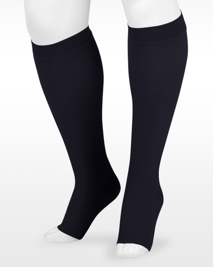 Juzo Dynamic OPEN TOE Knee High 30-40 mmHg w/ 3.5 cm Silicone Top | Clearance (Final Sale)
