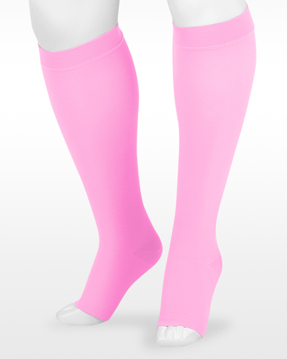 Juzo Dynamic OPEN TOE Knee High 30-40 mmHg w/ 3.5 cm Silicone Top | Clearance (Final Sale)