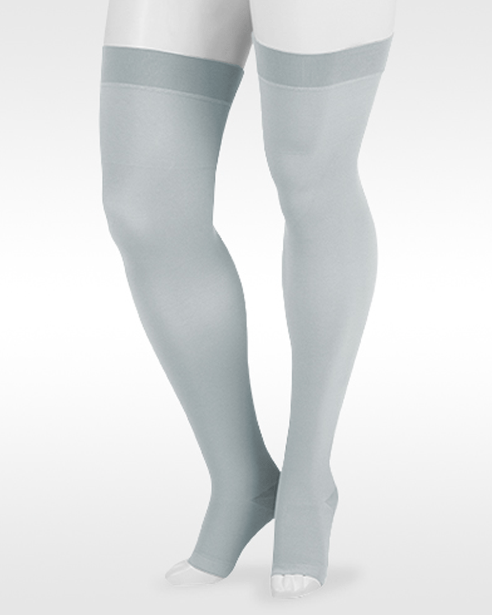 Juzo Soft 2001AG Dream Overknee-Strümpfe 20–30 mmHg – Saisonale Farben – (OFFENE ZEHEN)