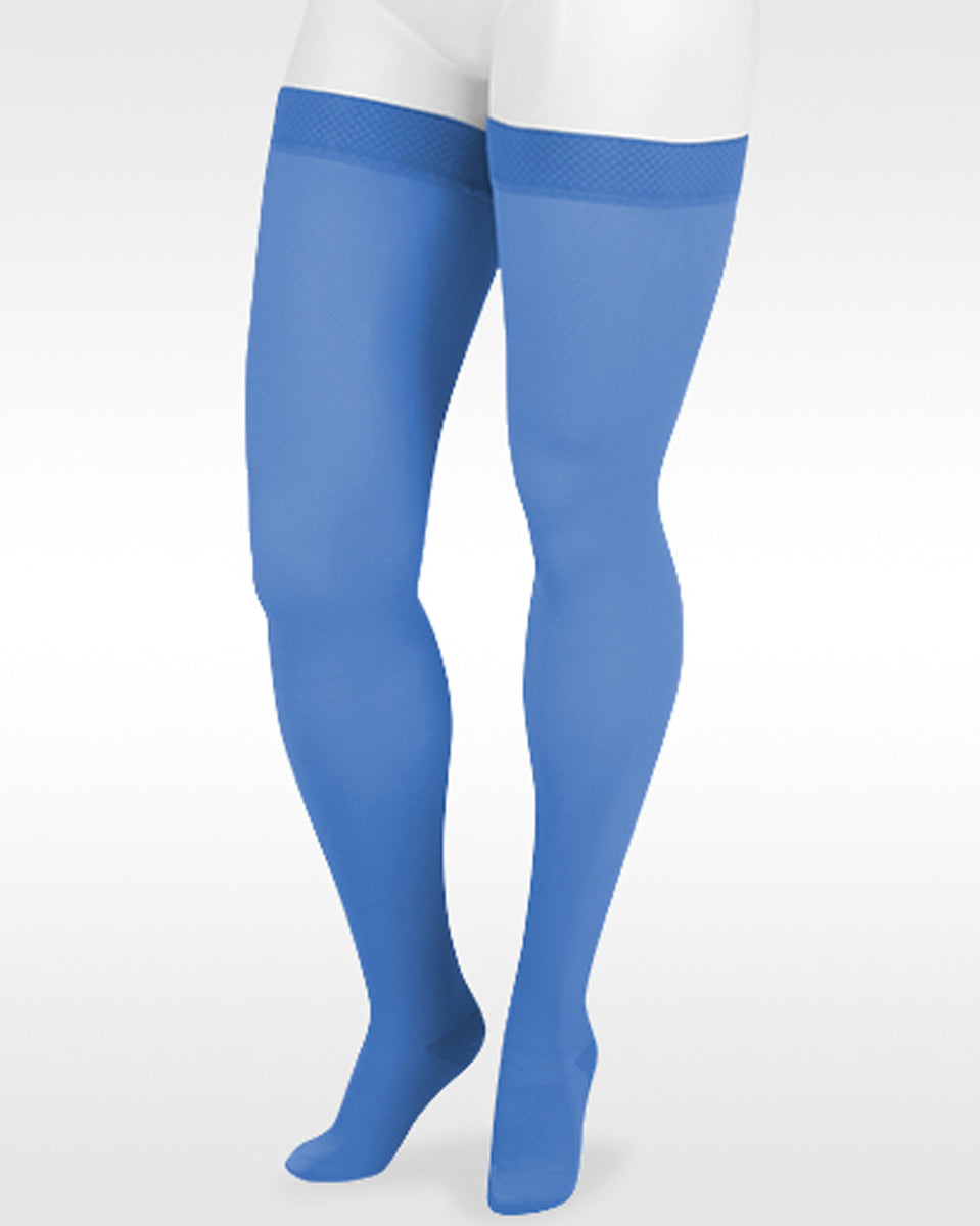 Juzo Soft 2001AG Dream Overknee-Strümpfe 20–30 mmHg – Saisonale Farben – (geschlossene Zehenpartie)