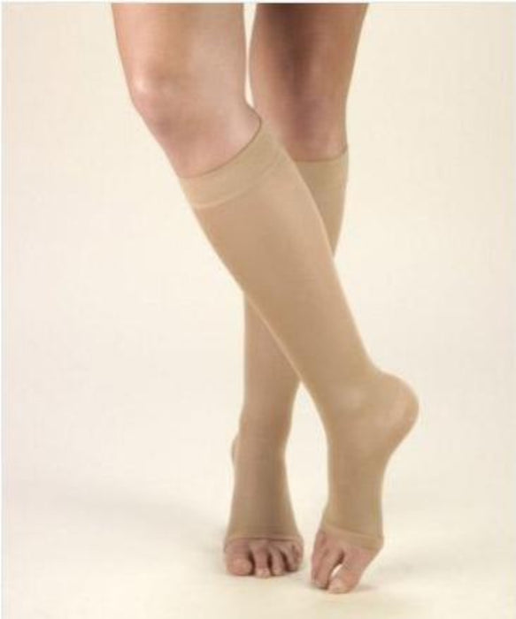 Second Skin Soft and Opaque 20-30 Opaque Knee High Open Toe