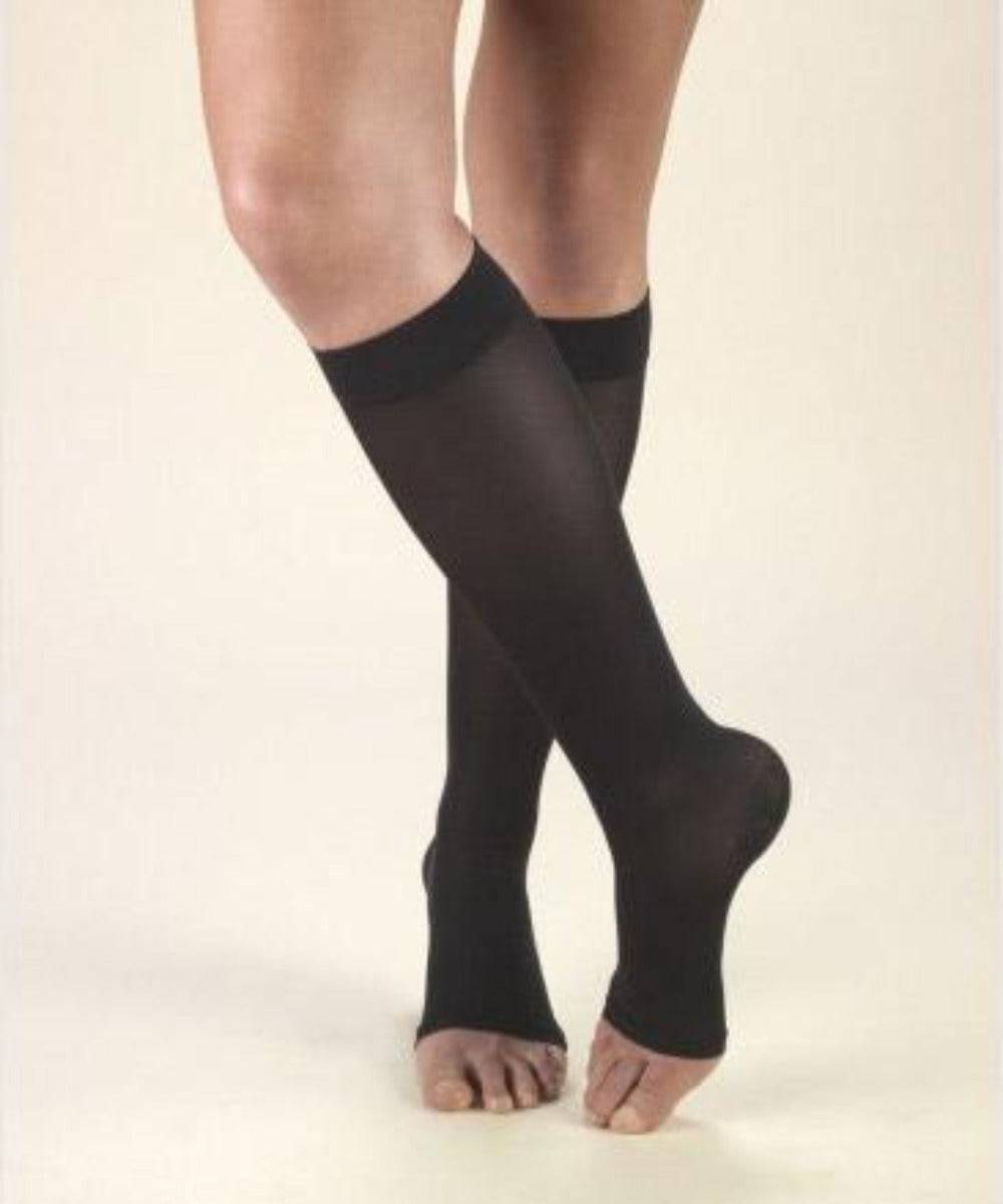 Second Skin Soft and Opaque 20-30 Opaque Knee High Open Toe