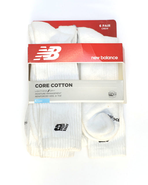 New Balance Core cotton 6 Pair, Clearance