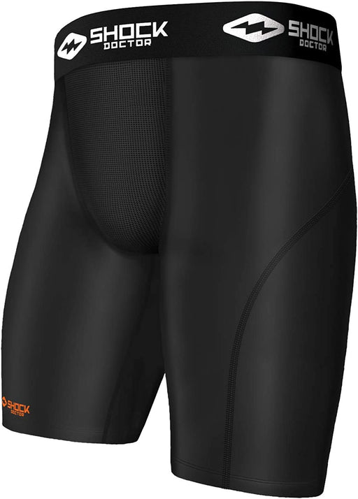 Shock Doctor Compression Shorts with Cup Pocket. Supporter Underwear (Cup NOT included)LARGE- 220-01-34 - Clearance