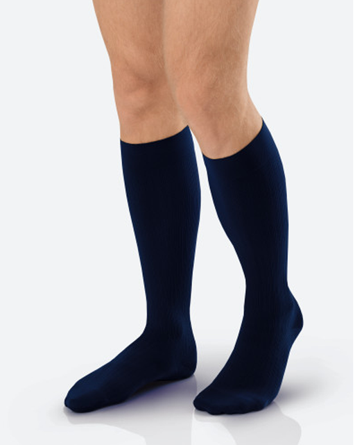 Jobst for Men Ambition Knee High Ribbed Compression Socks 30-40 mmHg